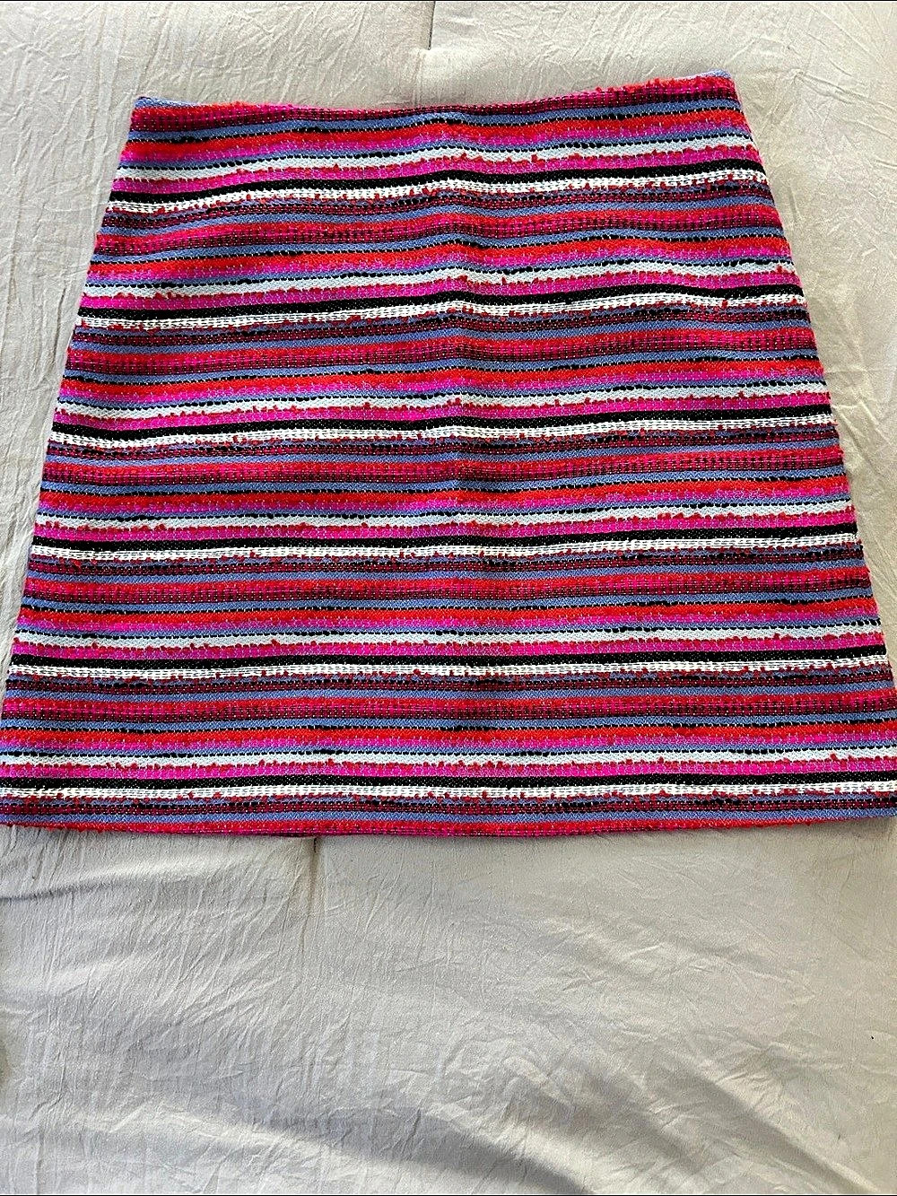 Kate Spade Skirt the Rules Striped Mini Skirt in Pink & Black Size 12 Like New